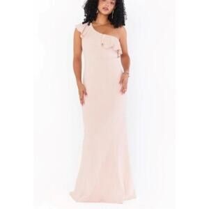 Show Me Your Mumu SMYM Florentine Maxi Dress in Dusty Blush Stretch NEW LARGE